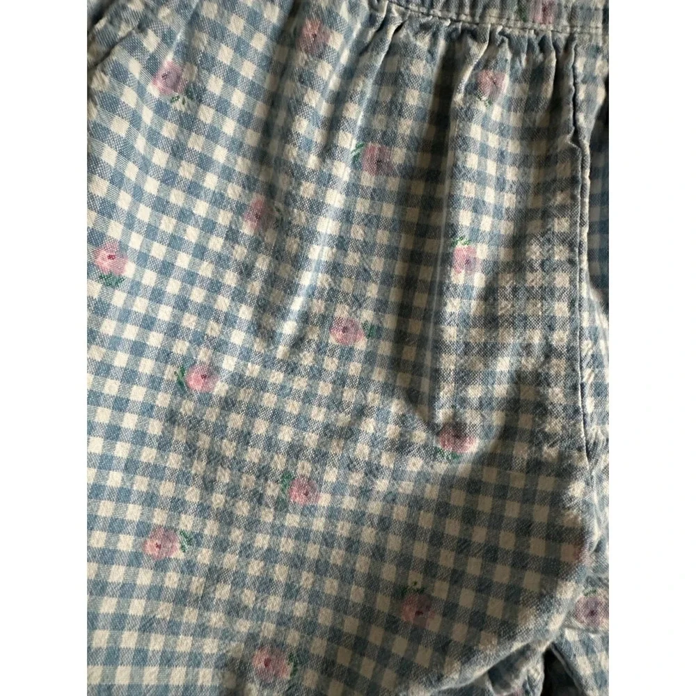 Vintage Oshkosh Floral Gingham Shortalls Toddler Girl 5 Bibs Cottagecore Boho